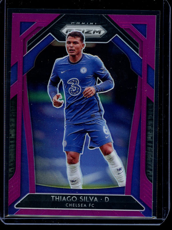 Thiago Silva 2020-21 Panini Prizm Premier League Purple Prizm 58/99