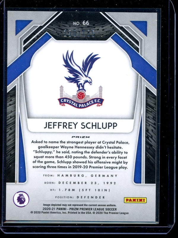 Jeffrey Schlupp 2020-21 Panini Prizm Premier League Red Mojo 130/135