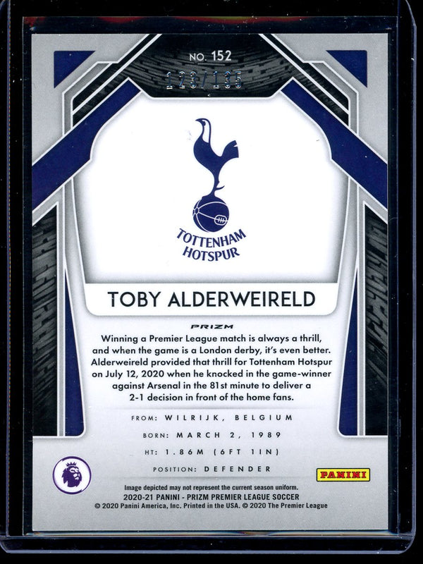 Toby Alderweireld 2020-21 Panini Prizm Premier League Red Mojo 123/135