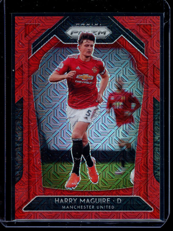 Harry Maguire 2020-21 Panini Prizm Premier League Red Mojo 045/135