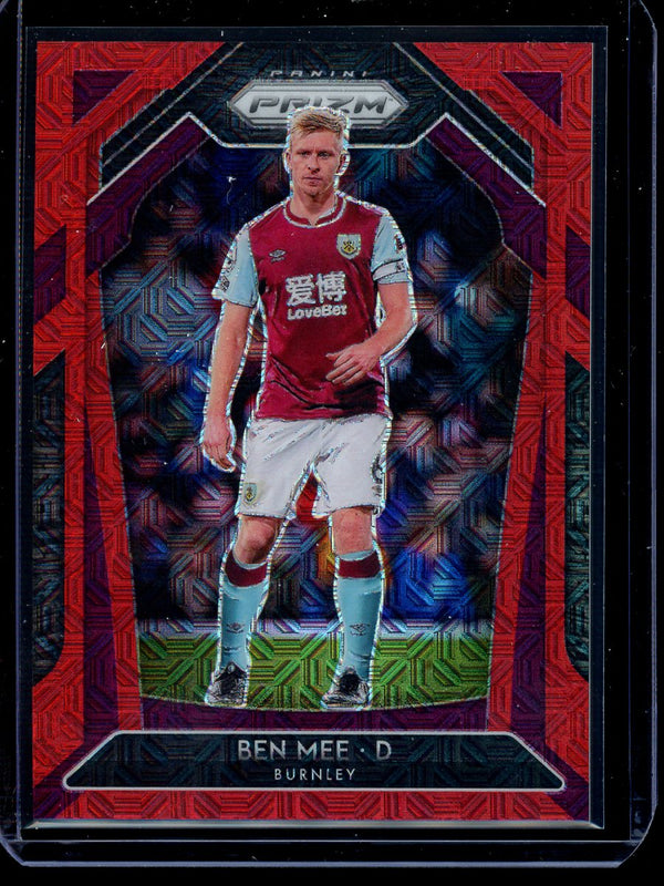 Ben Mee 2020-21 Panini Prizm Premier League Red Mojo 106/135