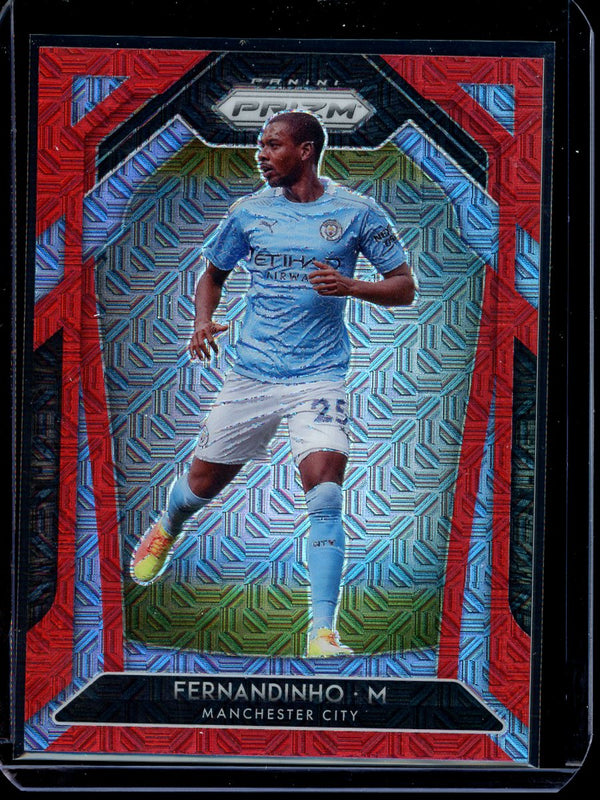 Fernandinho 2020-21 Panini Prizm Premier League Red Mojo 023/135