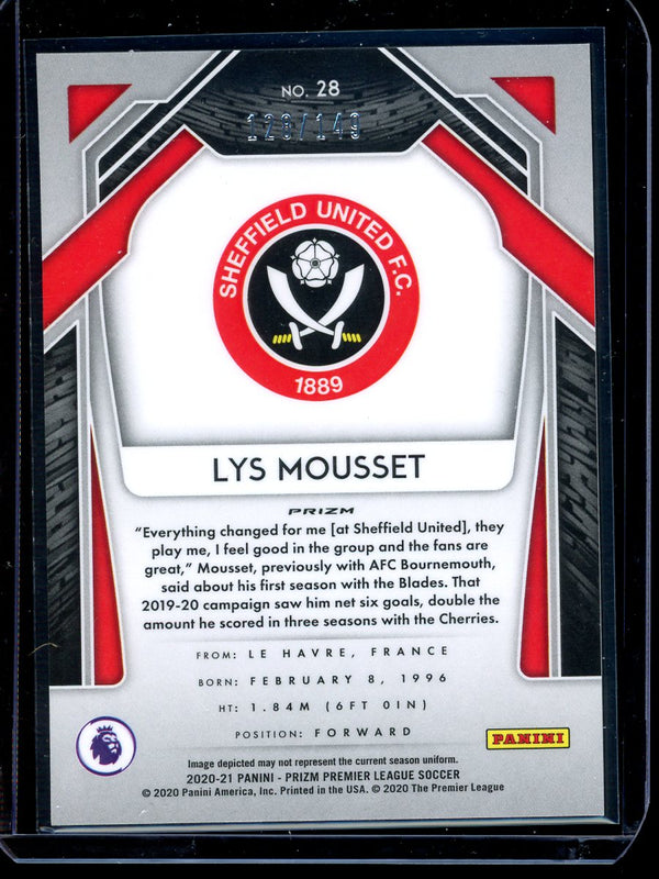 Lys Mousset 2020-21 Panini Prizm Premier League Red Prizm 128/149