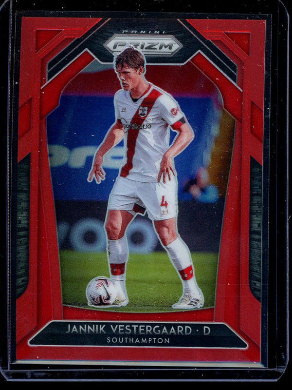 Jannik Vestergaard 2020-21 Panini Prizm Premier League Red Prizm 044/149