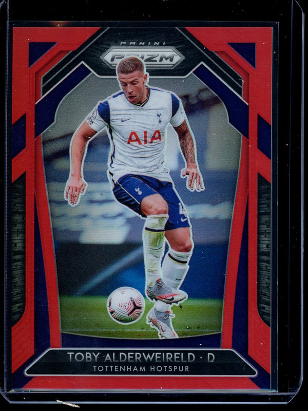 Toby Alderweireld 2020-21 Panini Prizm Premier League Red Prizm 096/149