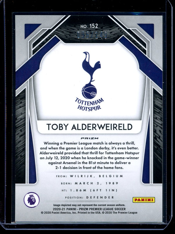 Toby Alderweireld 2020-21 Panini Prizm Premier League Red Prizm 096/149