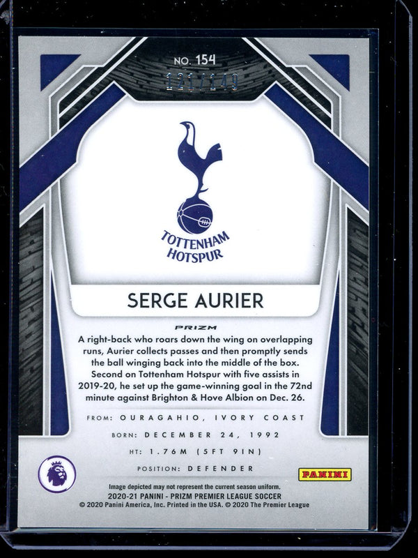 Serge Aurier 2020-21 Panini Prizm Premier League Red Prizm 121/149