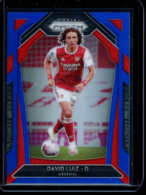 David Luiz 2020-21 Panini Prizm Premier League Blue Prizm 090/199