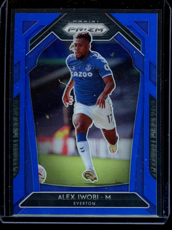 Alex Iwobi 2020-21 Panini Prizm Premier League Blue Prizm 043/199