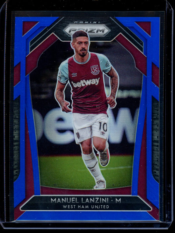 Manuel Lanzini 2020-21 Panini Prizm Premier League Blue Prizm 015/199