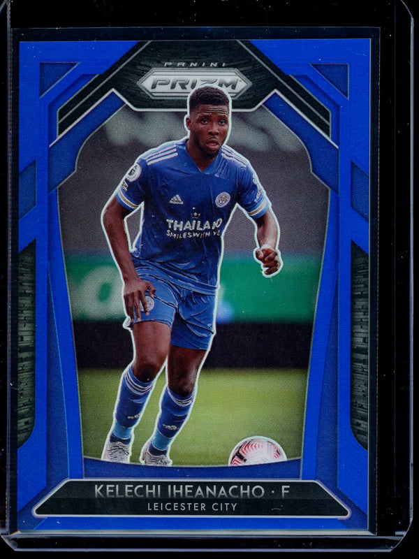 Kelechi Iheanacho 2020-21 Panini Prizm Premier League Blue Prizm 152/199