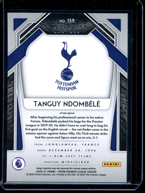 Tanguy Ndombele 2020-21 Panini Prizm Premier League Blue Prizm 085/199