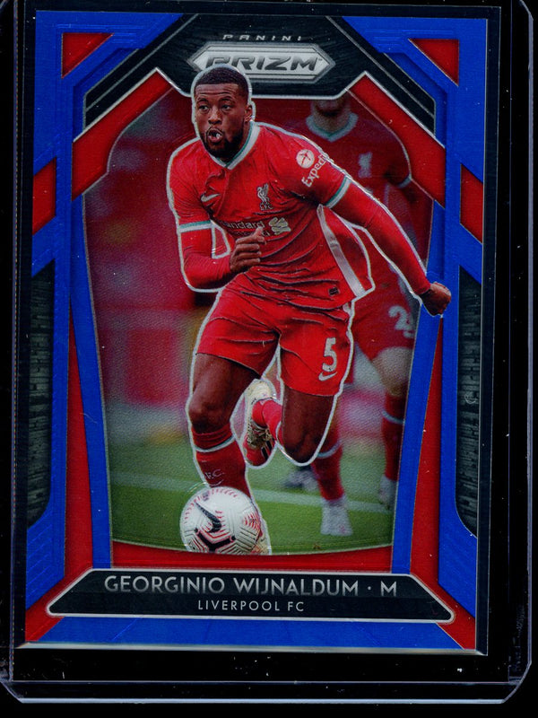 Georginio Wijnaldum 2020-21 Panini Prizm Premier League Blue Prizm 039/199