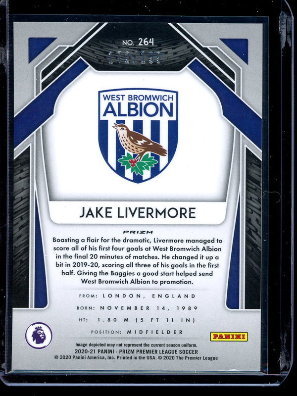 Jake Livermore 2020-21 Panini Prizm Premier League Blue Prizm 172/199