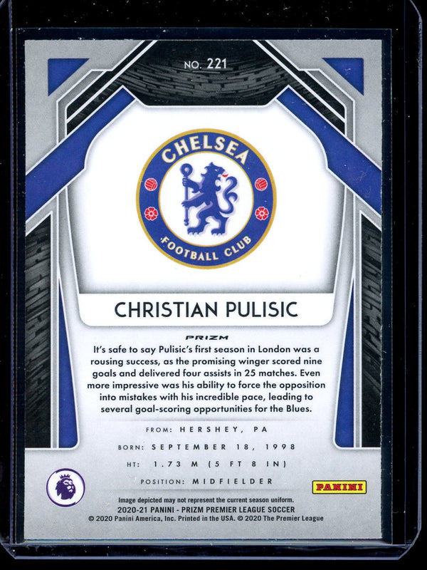 Christian Pulisic 2020-21 Panini Prizm Premier League Pink Wave