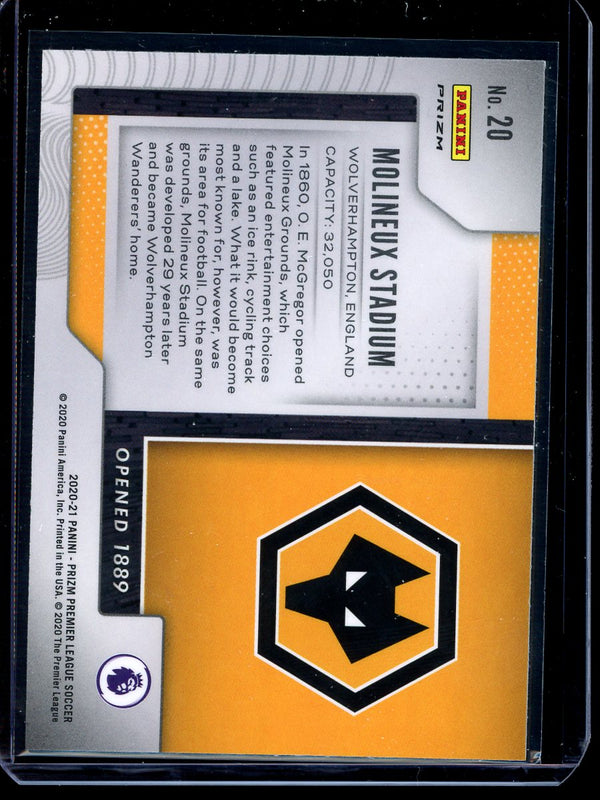 Molineux Stadium 2020-21 Panini Prizm Premier League Silver Prizm