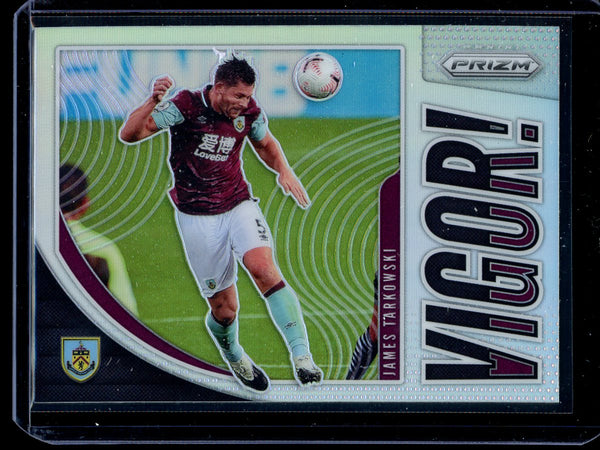 James Tarkowski 2020-21 Panini Prizm Premier League Vigor Silver