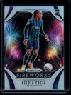 Helder Costa 2020-21 Panini Prizm Premier League Fireworks Silver Prizm RC