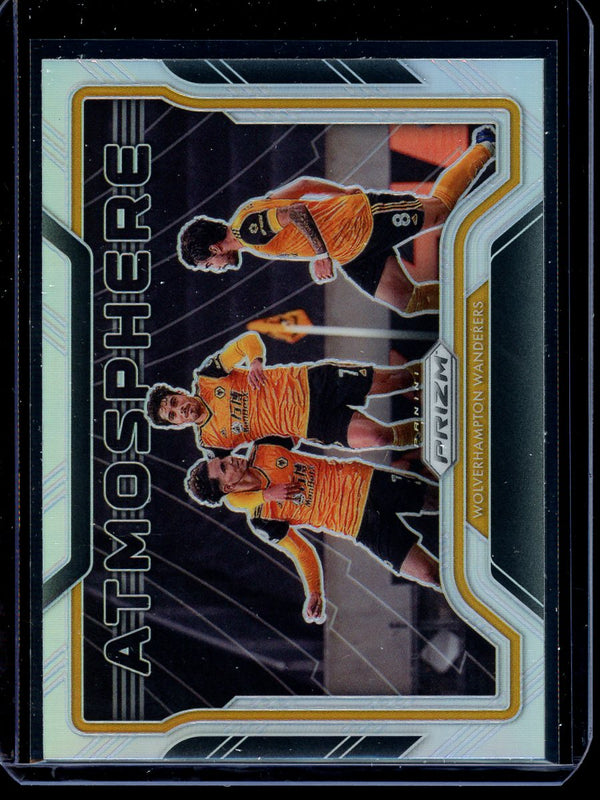 Atmosphere 2020-21 Panini Prizm Premier League Wolverhampton Wanderer Silver Prizm