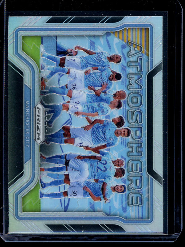 Manchester City 2020-21 Panini Prizm Premier League Atmosphere Silver Prizm