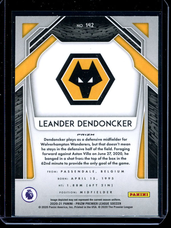 Leander Dendoncker 2020-21 Panini Prizm Premier League Silver Prizm