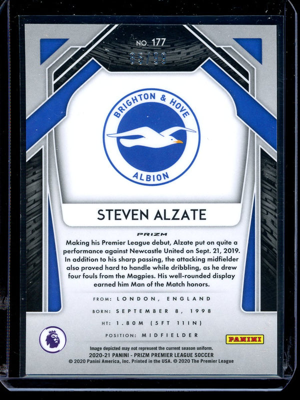 Steven Alzate 2020-21 Panini Prizm Premier League Purple Prizm RC 85/99