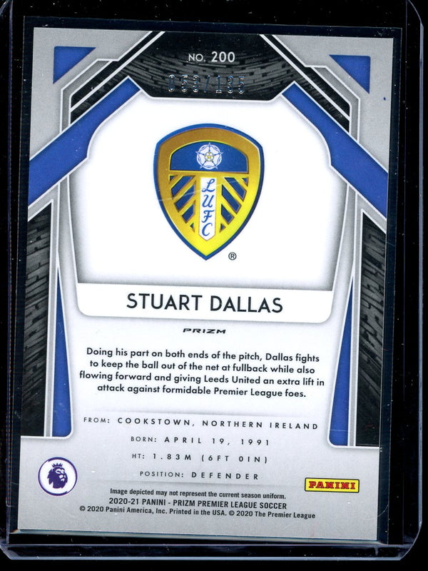 Stuart Dallas 2020-21 Panini Prizm Premier League Red Mojo RC 053/135