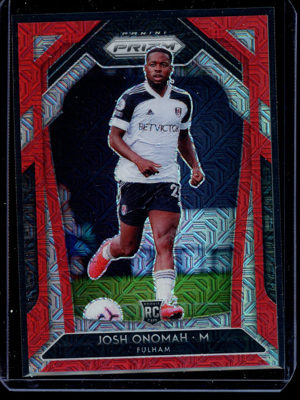 Josh Onomah 2020-21 Panini Prizm Premier League Red Mojo RC 084/135