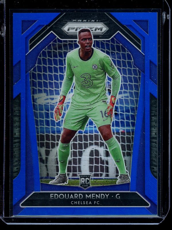 Edouard Mendy 2020-21 Panini Prizm Premier League Blue Prizm RC 026/199