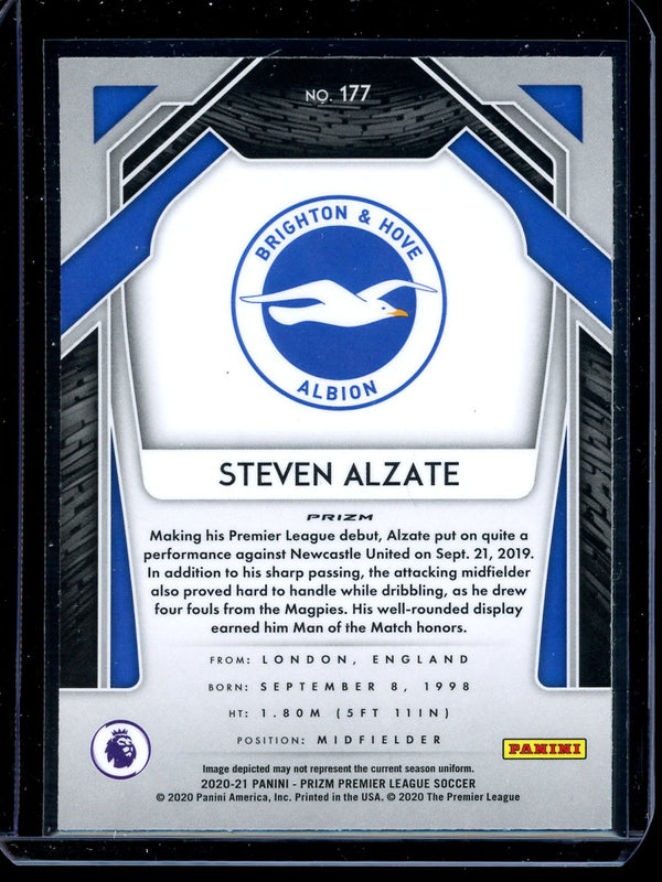 Steven Alzate 2020-21 Panini Prizm Premier League Pink Wave RC