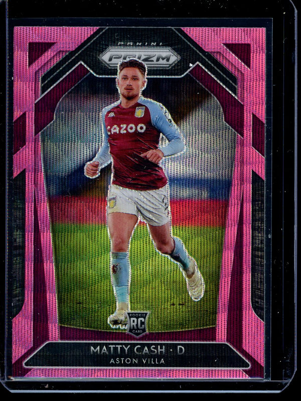 Matty Cash 2020-21 Panini Prizm Premier League Pink Wave RC