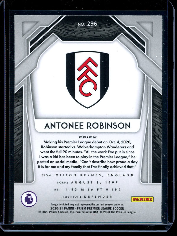 Antonee Robinson 2020-21 Panini Prizm Premier League Multi Color RC