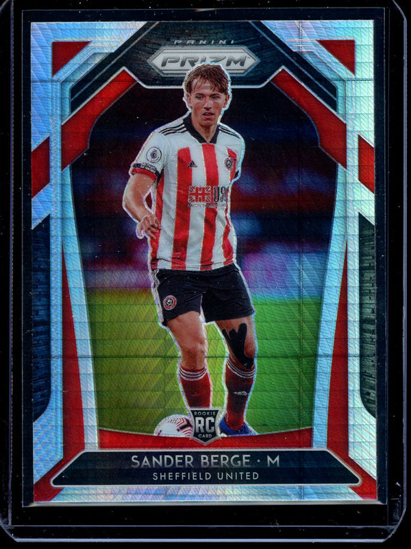 Sander Berge 2020-21 Panini Prizm Premier League Hyper Prizm RC