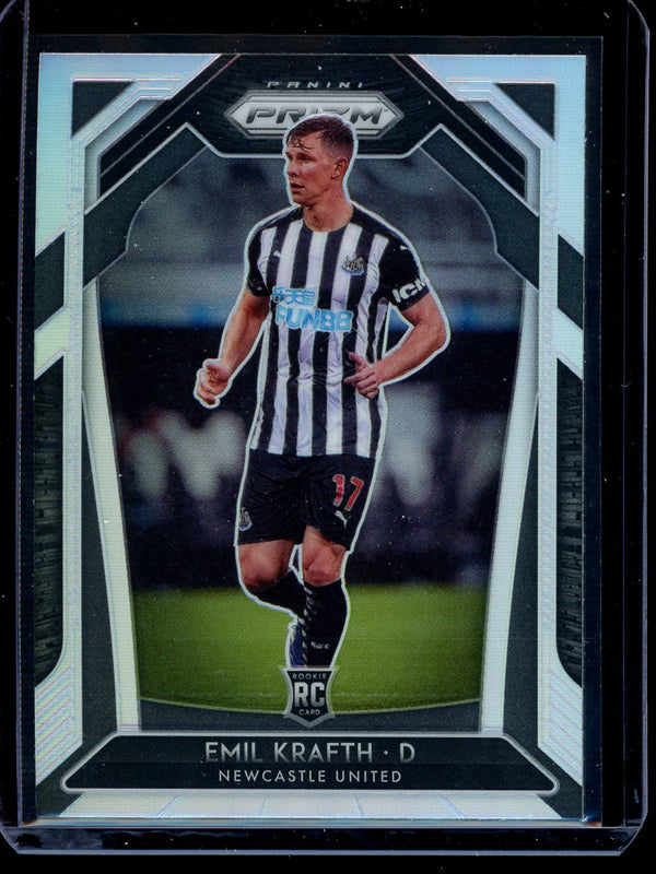 Emil Krafth 2020-21 Panini Prizm Premier League Silver Prizm RC