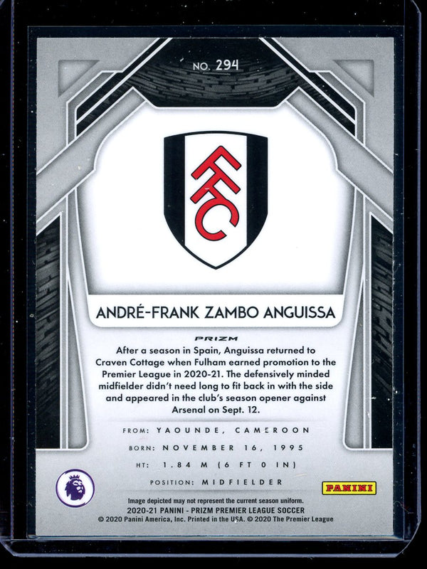 Andre-Frank Zambo Anguissa 2020-21 Panini Prizm Premier League Silver Prizm RC