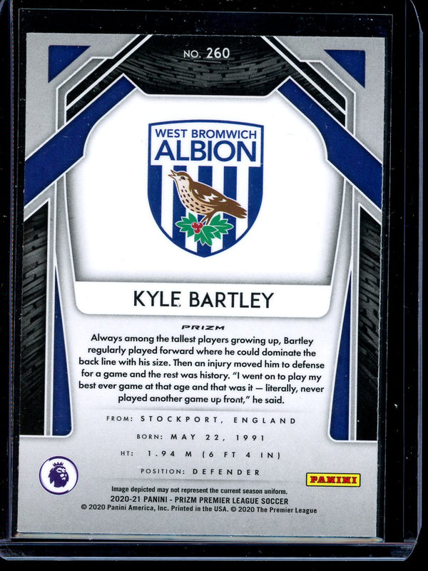 Kyle Bartley 2020-21 Panini Prizm Premier League Blue Yellow Green Choice RC