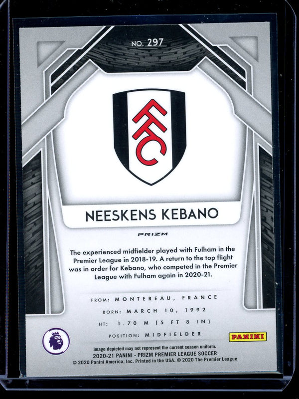 Neeskens Kebano 2020-21 Panini Prizm Premier League Breakaway Silver RC