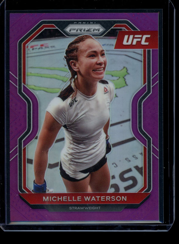 Michelle Waterson 2021 Panini Prizm UFC Purple Prizm 044/149