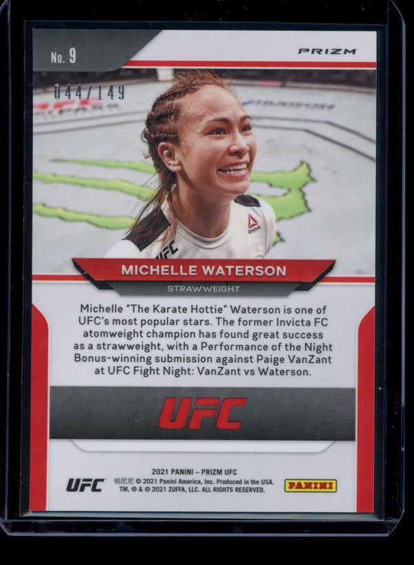 Michelle Waterson 2021 Panini Prizm UFC Purple Prizm 044/149