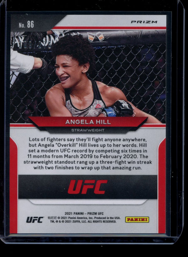 Angela Hill 2021 Panini Prizm UFC Red Prizm 109/275