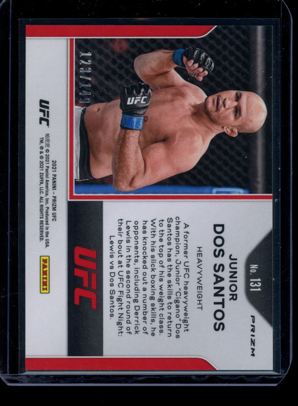 Junior Dos Santos 2021 Panini Prizm UFC Purple Prizm 123/149