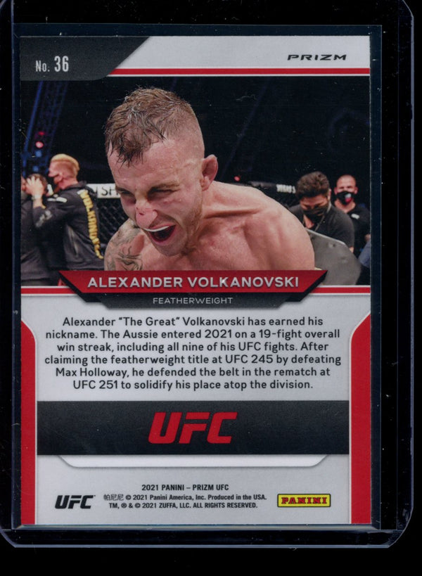 Alexander Volkanovski  2021 Panini Prizm UFC Silver
