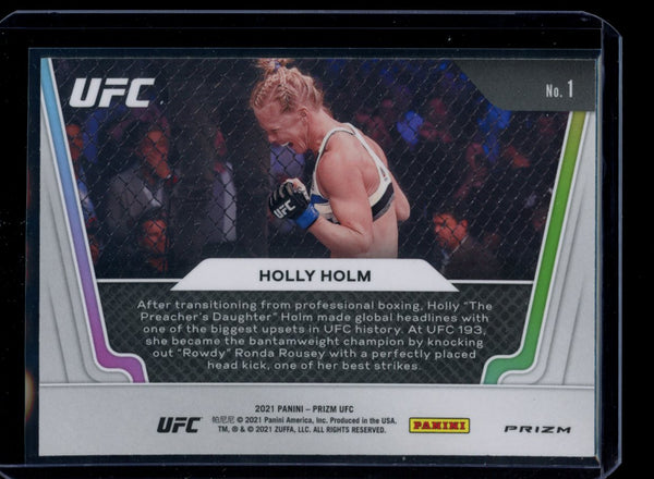 Holly Holm 2021 Panini Prizm UFC Knockout Artists Silver