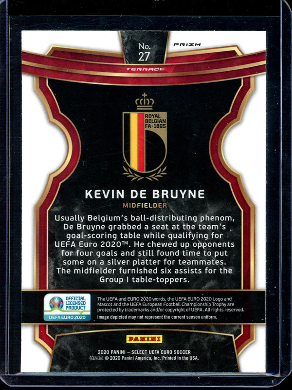 Kevin De Bruyne 2020 Panini Select Euro Soccer Terrace Silver