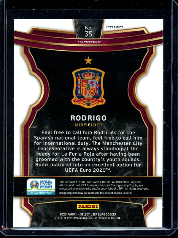 Rodrigo 2020 Panini Select Euro Soccer Terrace Silver RC