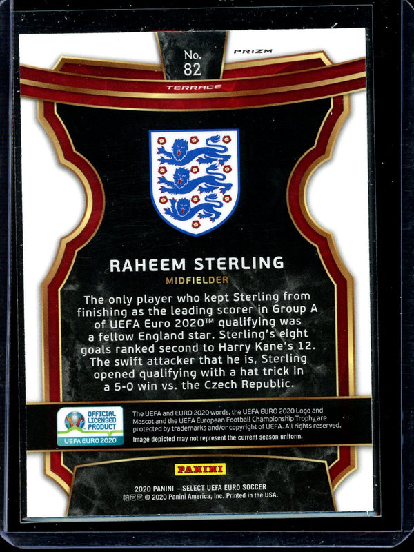 Raheem Sterling 2020 Panini Select Euro Soccer Terrace Silver