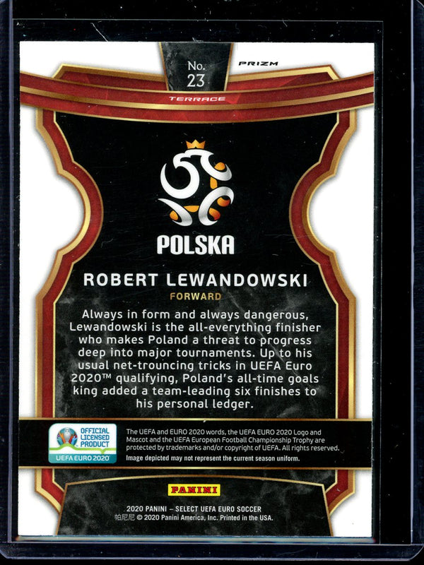 Robert Lewandowski 2020 Panini Select Euro Soccer Terrace Silver