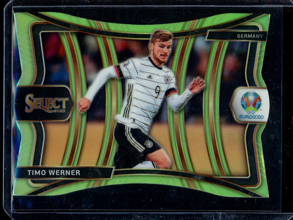 Timo Werner 2020 Panini Select Euro Soccer Mezzanine Neon Green 031/149