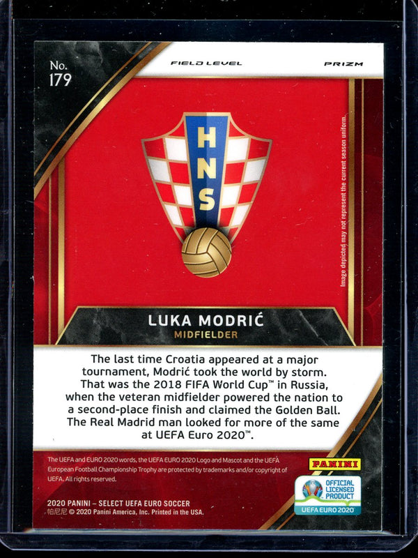 Luka Modric 2020 Panini Select Euro Soccer Field Level Tri Color