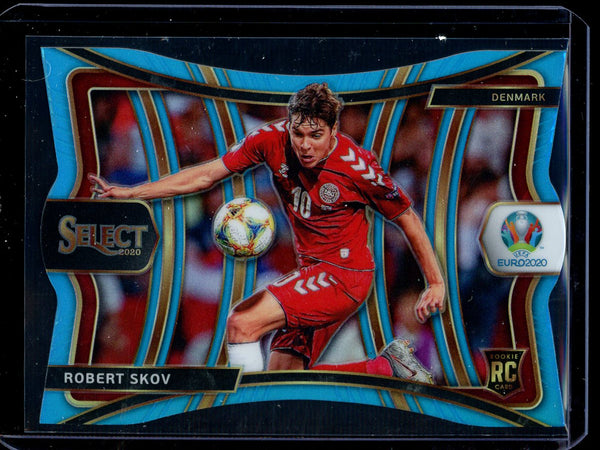 Robert Skov 2020 Panini Select Euro Soccer Mezzanine Light Blue RC 054/175